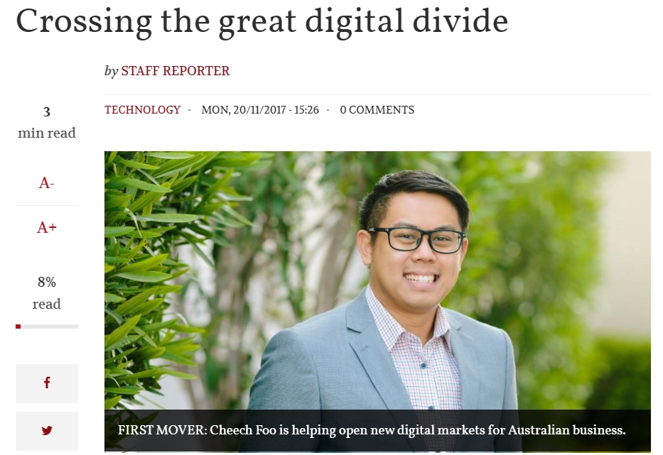 Ignite China is featured in Australia China Business Review – Discusses WeChat Marketing